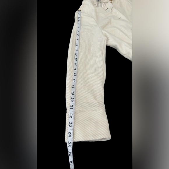 ECI New York ivory ruffle short cropped blazer jacket 14 - Picture 6 of 8